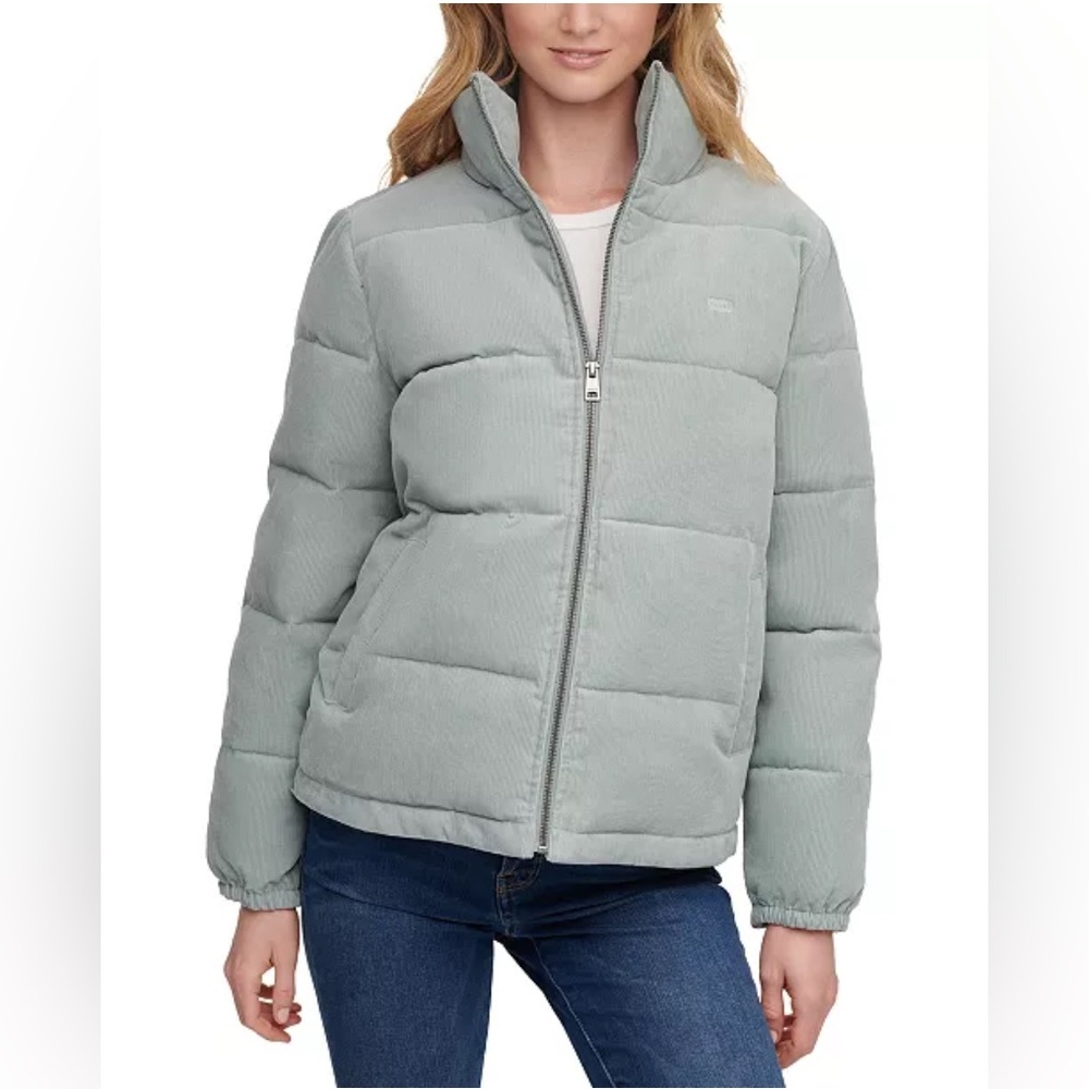 LEVI'S‎ Women's Zoe Corduroy Puffer Jacket - Mint - Medium